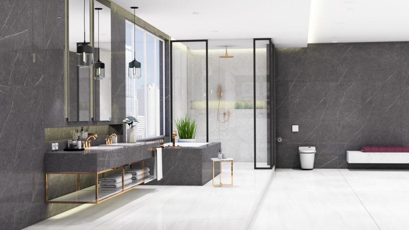 Estetika Marmer Putih Pada Kamar Mandi