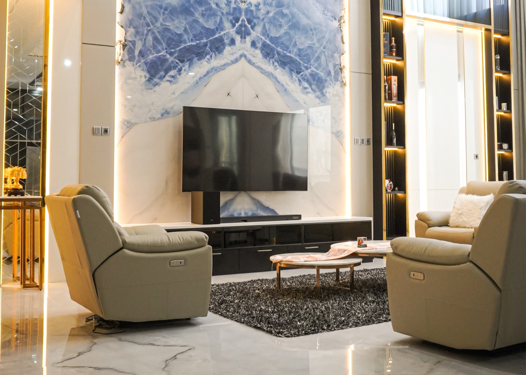 azure lagoon dekorasi minimalis quadra