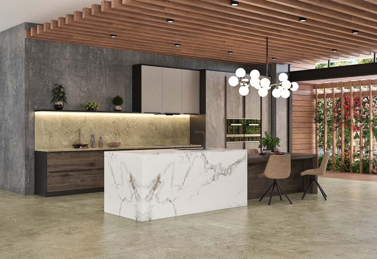 pencahayaan dapur Quadra sabbia panna