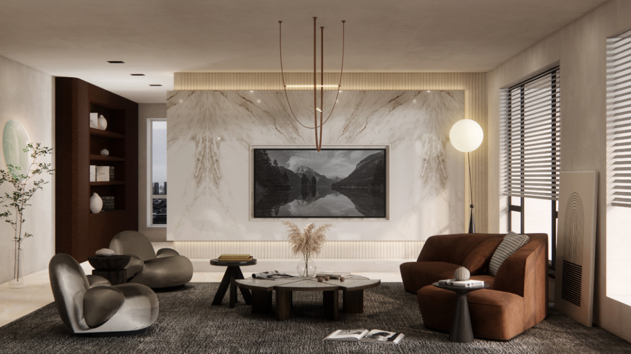 5 Inspirasi Dinding Marmer untuk Backwall Elegan