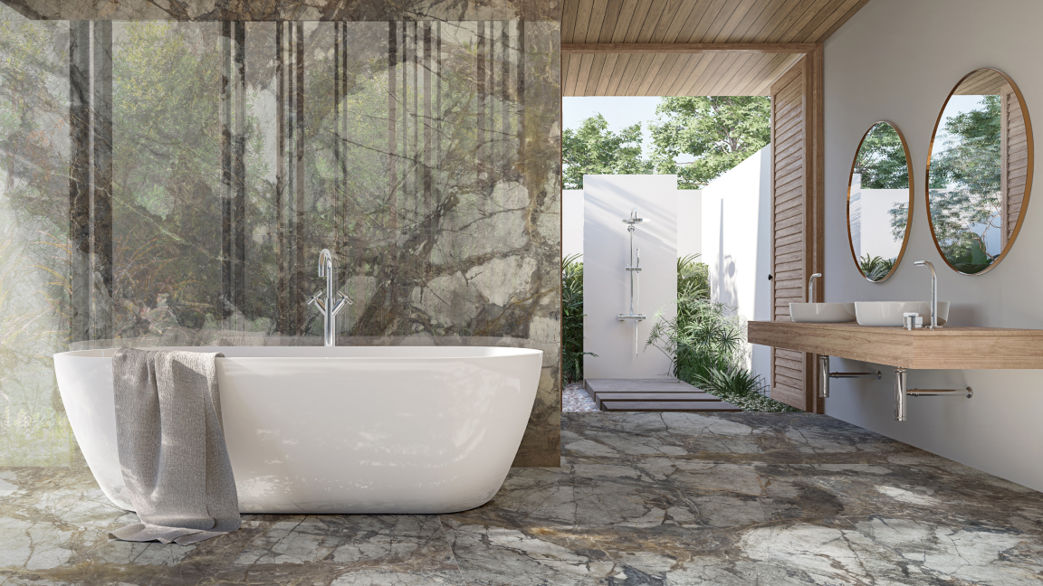 5 Rekomendasi Lantai Kamar Mandi Anti Licin dan Elegan